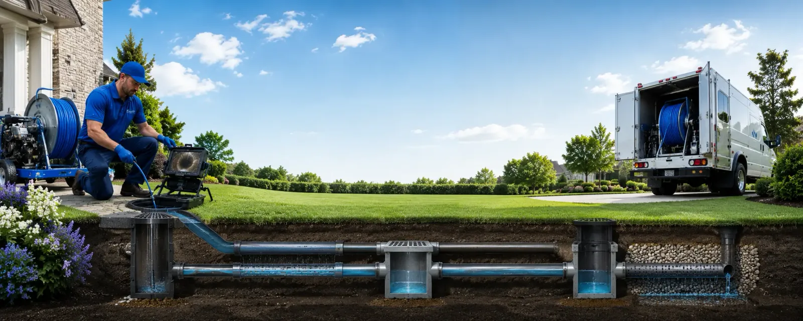 Outdoor drain cleaning information for Corinna, ME